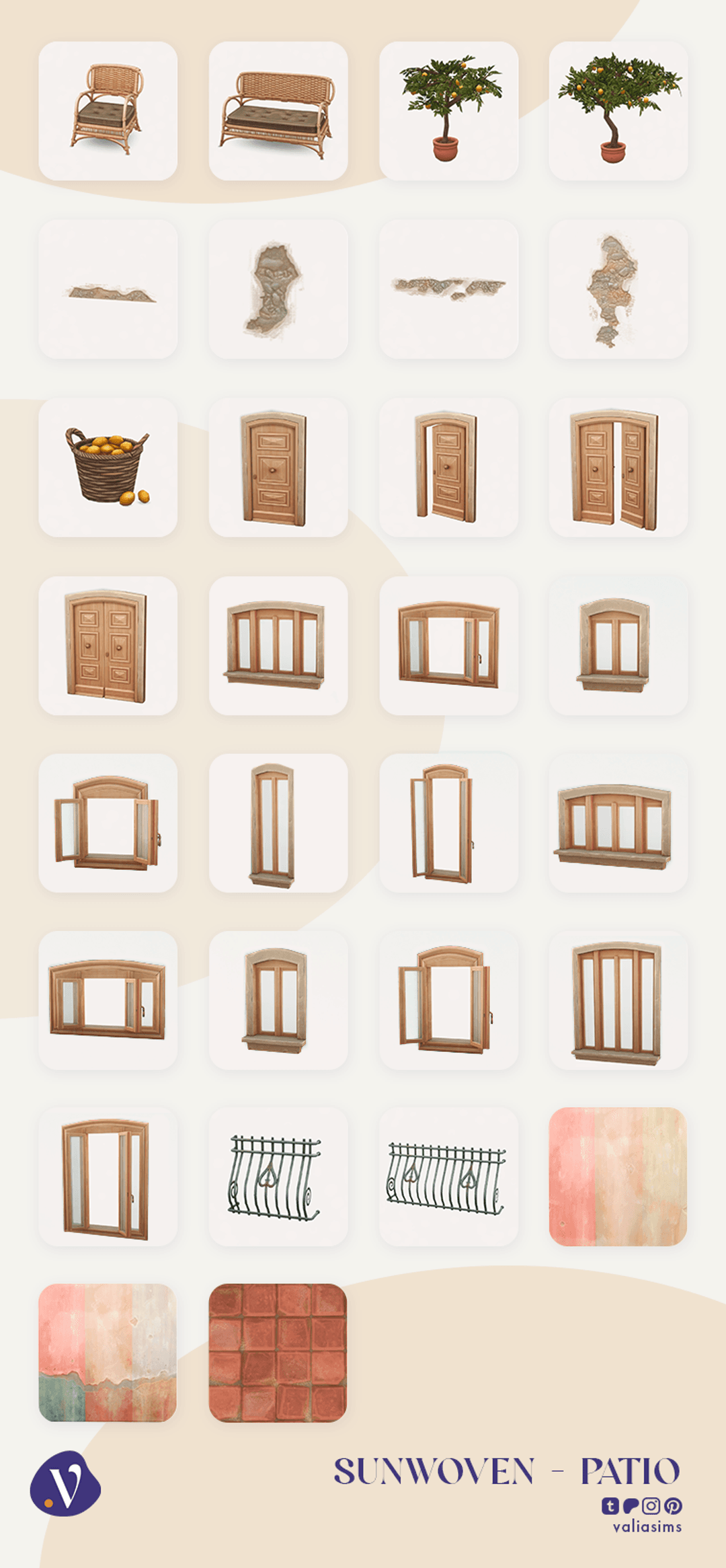 Галерея мода Набор для патио Sunwoven - Patio #2